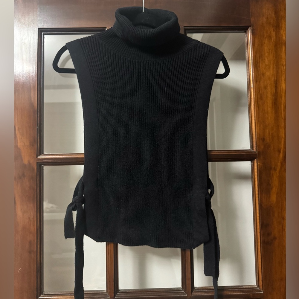 Athleta Black Cowl Neck Sweater Vest